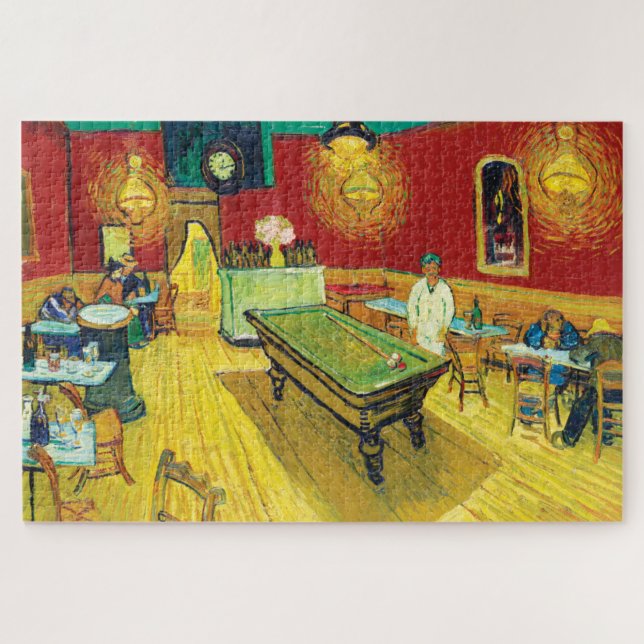 Vincent Van Gogh The Night Cafe (Le café de nuit) Jigsaw Puzzle (Horizontal)