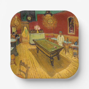 Vincent van Gogh - The Night Cafe  Paper Plate