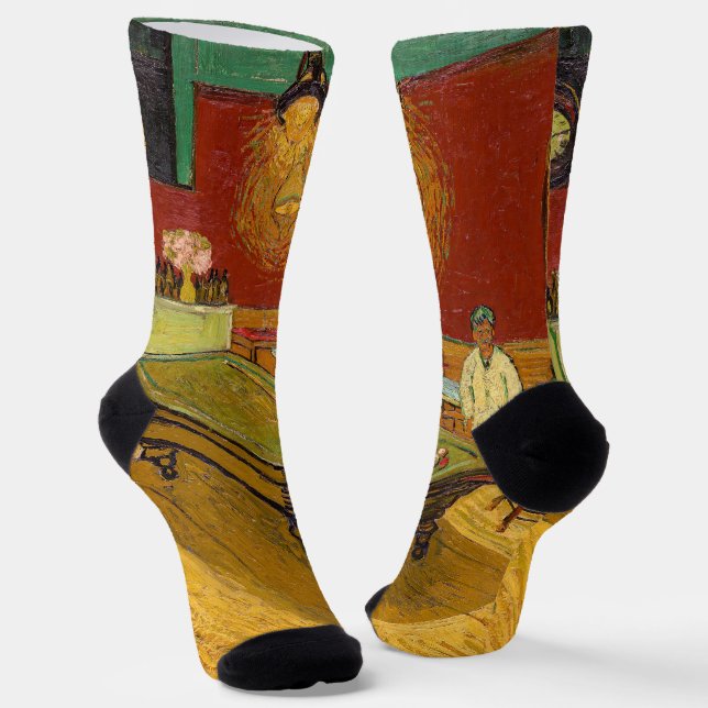 Vincent van Gogh - The Night Cafe Socks (Angled)