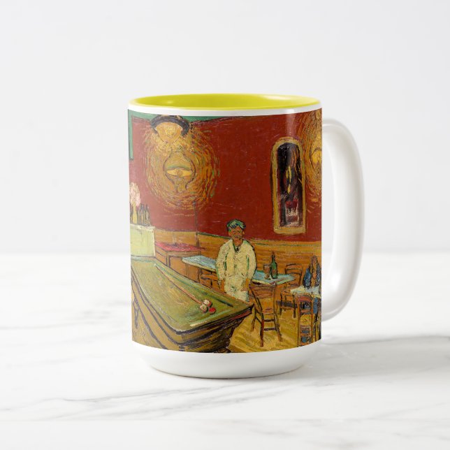 Vincent van Gogh - The Night Cafe Two-Tone Coffee Mug (Front Right)