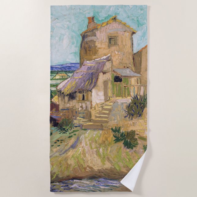 Vincent van Gogh - The Old Mill Beach Towel (Front)