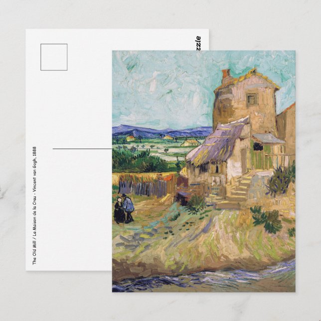 Vincent van Gogh - The Old Mill Postcard (Front/Back)