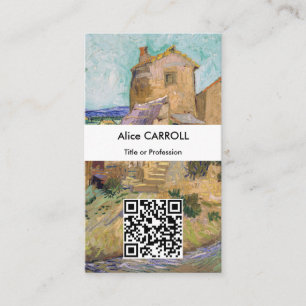 Vincent van Gogh - The Old Mill - QR Code Business Card