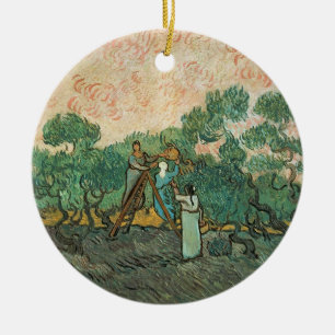 Vincent van Gogh   The Olive Pickers, Saint-Remy Ceramic Ornament