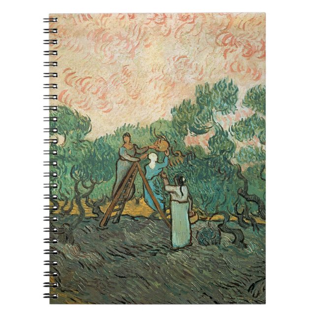Vincent van Gogh | The Olive Pickers, Saint-Remy Notebook (Front)