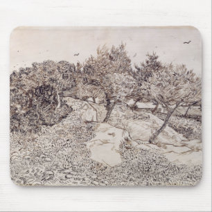 Vincent van Gogh The Olive Trees Mouse Pad