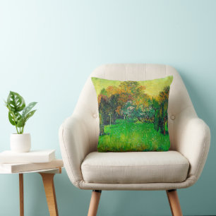 Vincent van Gogh, The Poet's Garden, Throw Pillow