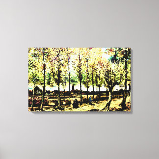 Vincent Van Gogh - The poplars in Nuenen 3 Canvas Print