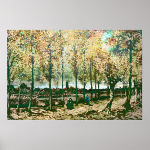 Vincent Van Gogh - The poplars in Nuenen Poster