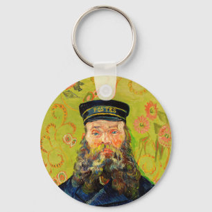 Vincent Van Gogh The Postman Joseph Roulin Keychain