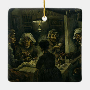 VINCENT VAN GOGH - The potato eaters 1885 Ceramic Ornament