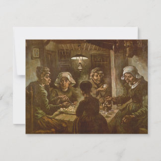 Vincent van Gogh - The Potato Eaters Invitation