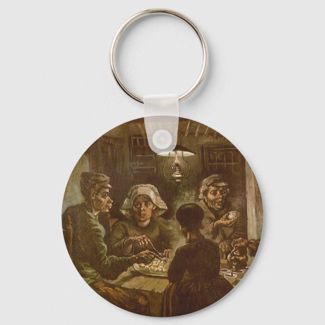 Vincent van Gogh - The Potato Eaters Keychain (Front)