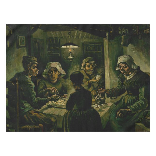 Vincent van Gogh - The Potato Eaters Tablecloth (Front (Horizontal))