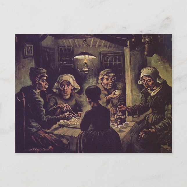 vincent van gogh - the potato eaterspng postcard (Front)