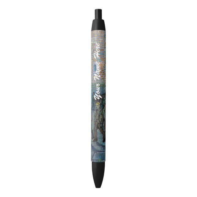 Vincent van Gogh - The Prison Courtyard Black Ink Pen (Front Vertical)