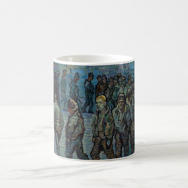 Vincent van Gogh - The Prison Courtyard Coffee Mug (Center)