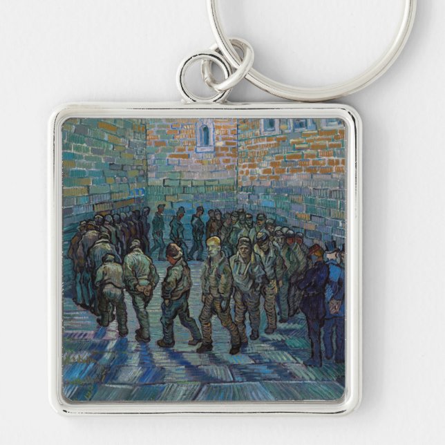 Vincent van Gogh - The Prison Courtyard Keychain (Front)