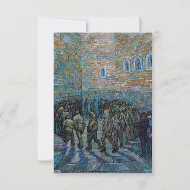 Vincent van Gogh - The Prison Courtyard Thank You Card (Front)