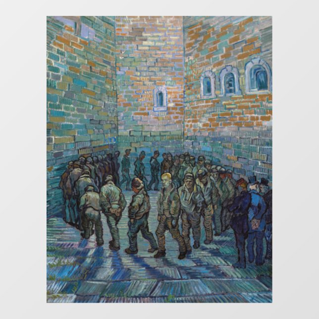 Vincent van Gogh - The Prison Courtyard Window Cling (Sheet)