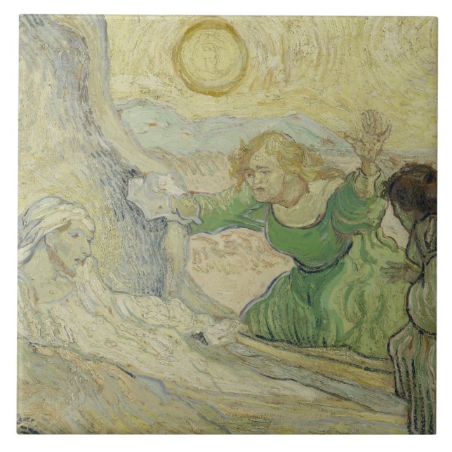 Vincent van Gogh - The Raising of Lazarus Tile (Front)