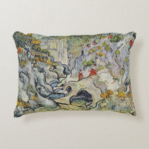 Vincent van Gogh The ravine of the Peyroulets Decorative Pillow