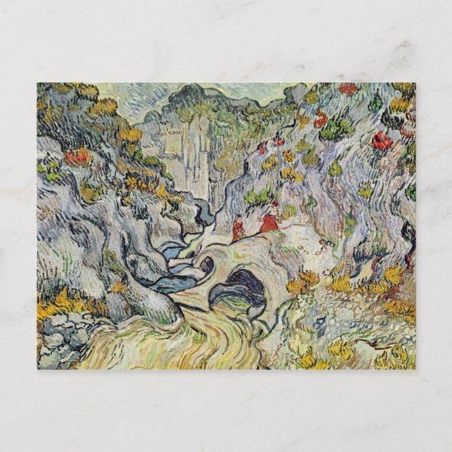 Vincent van Gogh | The ravine of the Peyroulets Postcard (Front)