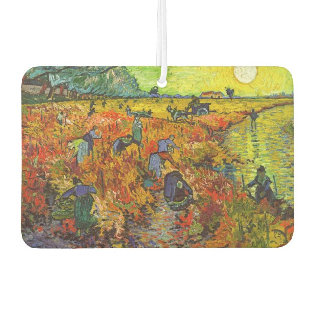 Vincent van Gogh - The Red Vineyard Air Freshener (Front)