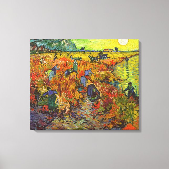 Vincent van Gogh - The Red Vineyard Canvas Print (Front)