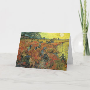 Vincent van Gogh - The Red Vineyard Card