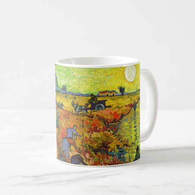 Vincent van Gogh - The Red Vineyard Coffee Mug (Front Right)
