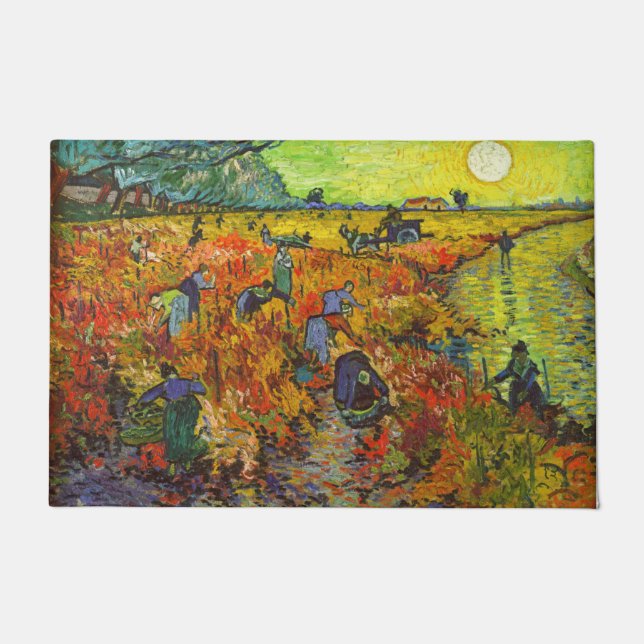 Vincent van Gogh - The Red Vineyard Doormat (Front)