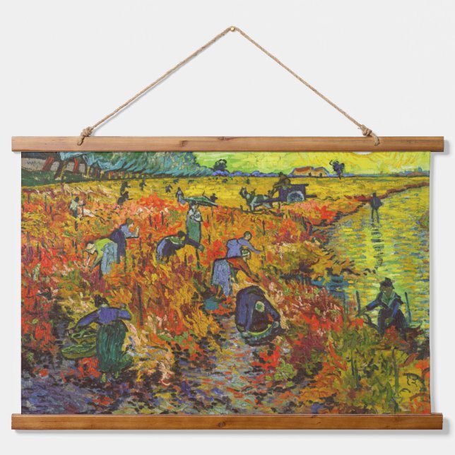 Vincent van Gogh - The Red Vineyard Hanging Tapestry (Front)