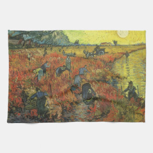 Vincent van Gogh - The Red Vineyard Kitchen Towel