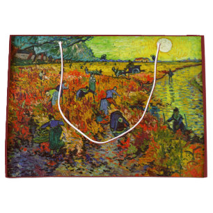 Vincent van Gogh - The Red Vineyard Large Gift Bag