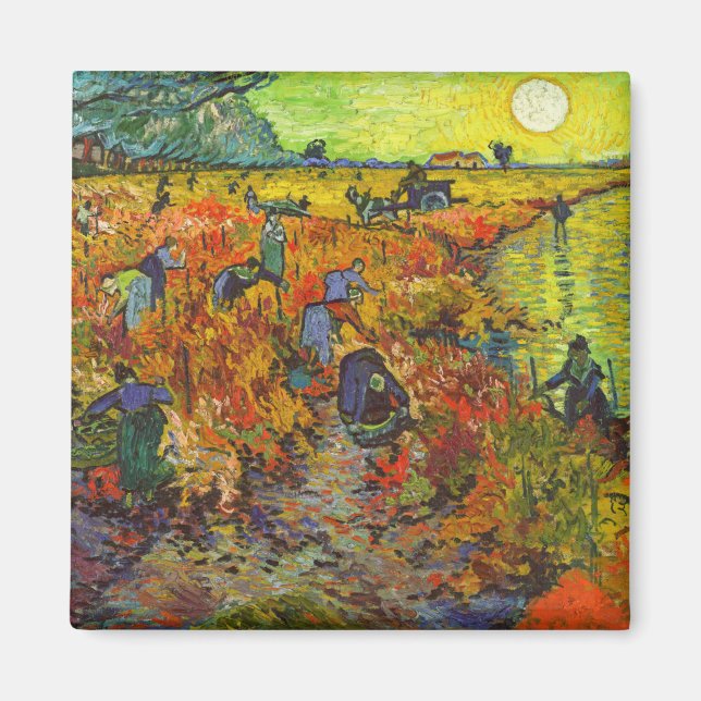 Vincent van Gogh - The Red Vineyard Magnet (Front)