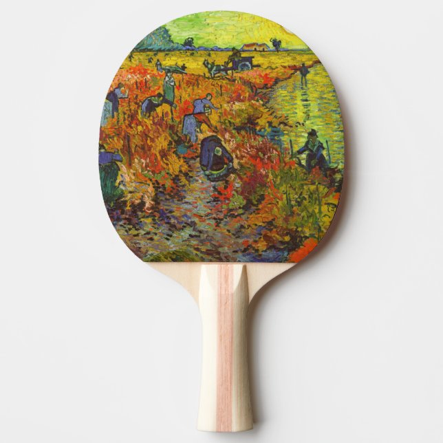 Vincent van Gogh - The Red Vineyard Ping Pong Paddle (Front)