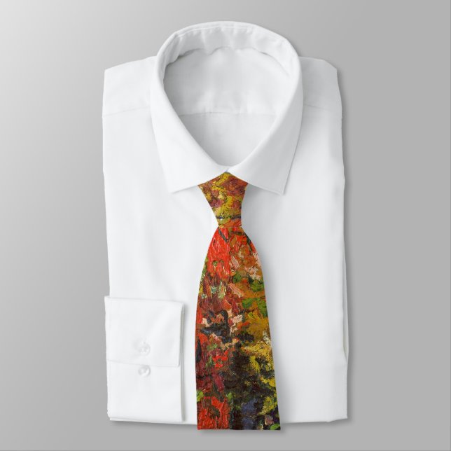 Vincent van Gogh - The Red Vineyard Tie (Tied)