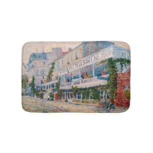 Vincent van Gogh - The Restaurant de la Sirene Bath Mat