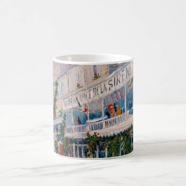 Vincent van Gogh - The Restaurant de la Sirene Coffee Mug (Center)