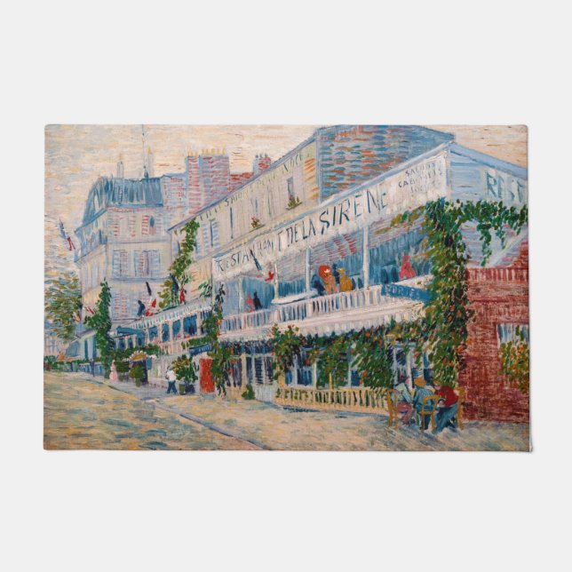 Vincent van Gogh - The Restaurant de la Sirene Doormat (Front)