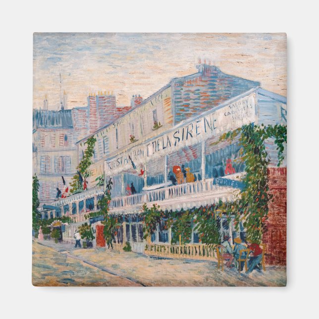 Vincent van Gogh - The Restaurant de la Sirene Magnet (Front)