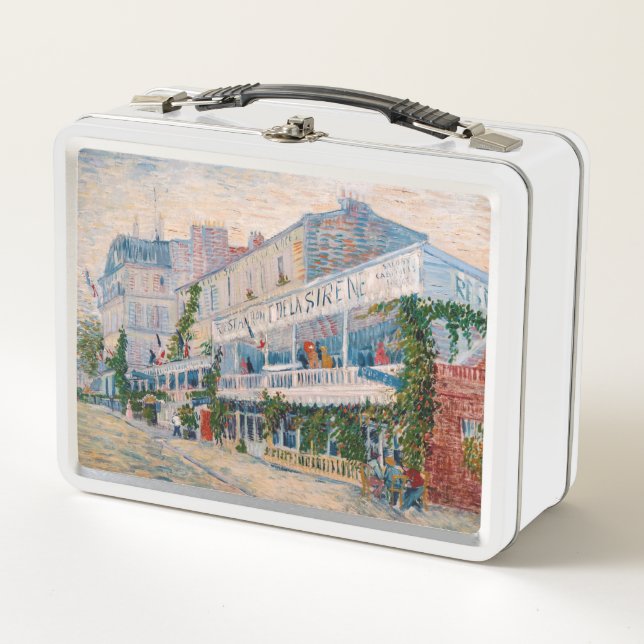 Vincent van Gogh - The Restaurant de la Sirene Metal Lunch Box (Front)