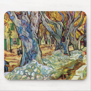 Vincent Van Gogh - The Road Menders - Fine Art Mouse Pad