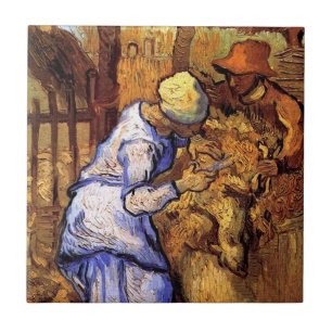 Vincent Van Gogh - The Sheep Shearers - Fine Art Tile