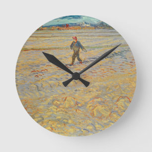 Vincent van Gogh The Sower, 1888 Round Clock