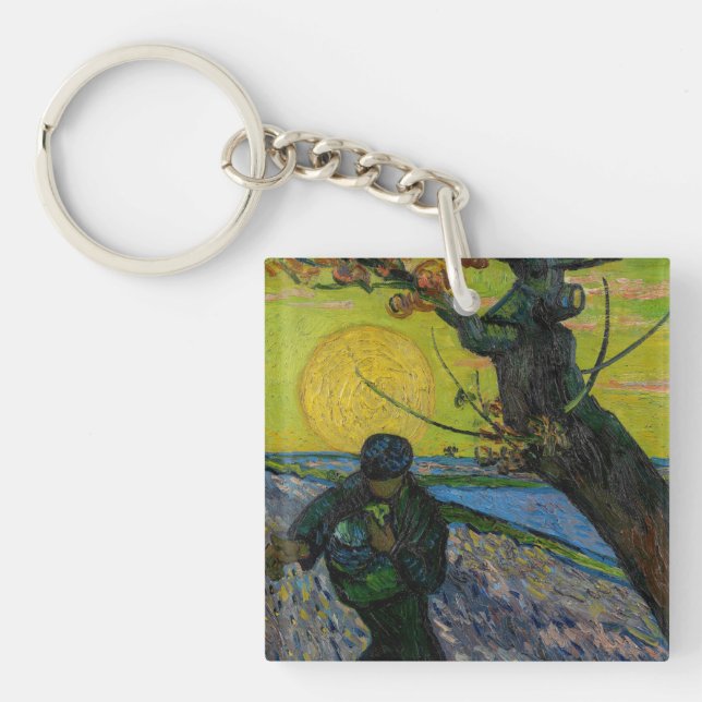 Vincent van Gogh - The Sower Keychain (Front)