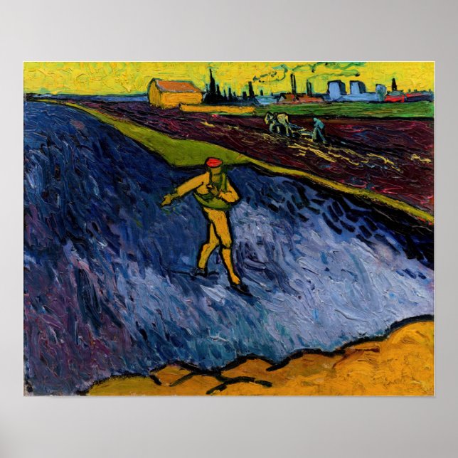 Vincent van Gogh - The Sower: Outskirts of Arles Poster (Front)