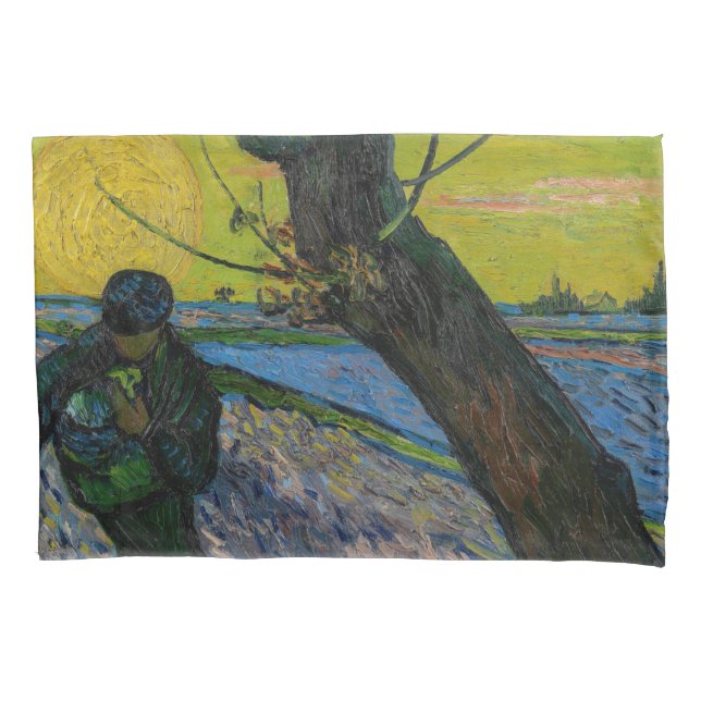 Vincent van Gogh - The Sower Pillowcase (Front)