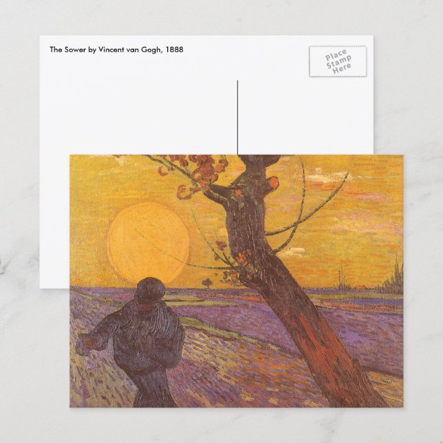 Vincent van Gogh - The Sower Postcard (Front/Back)